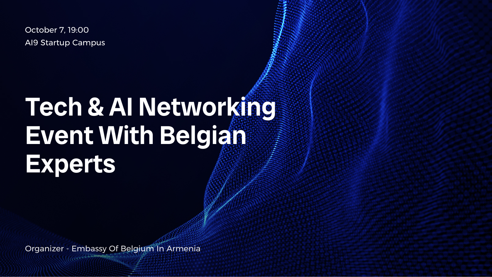 Tech & AI Networking Event with Belgian Experts | Embassy of Belgium in ...