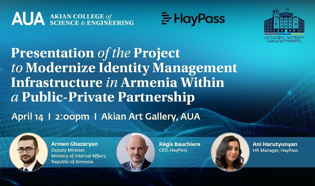 Presentation of Identity Management Infrastructure Modernization Project - Career event Armenia