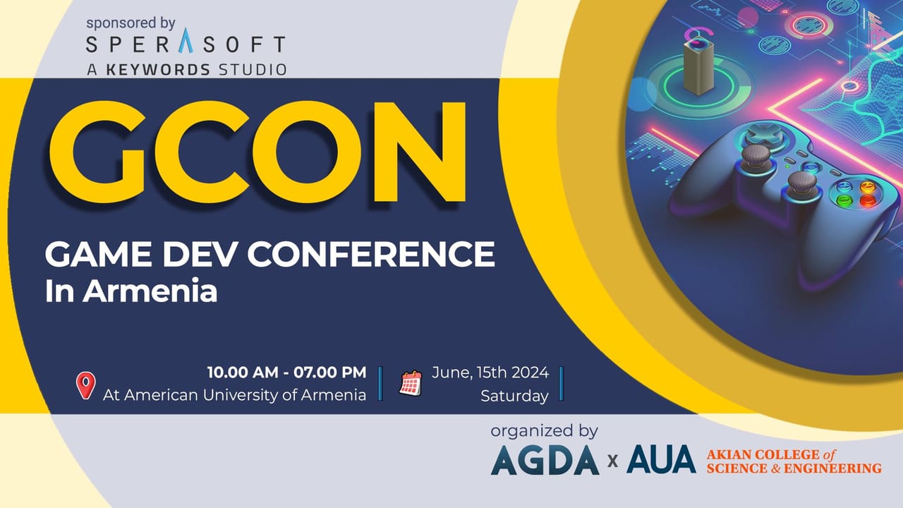 GCON 2024 - Game Development Conference in Armenia — Career event Armenia